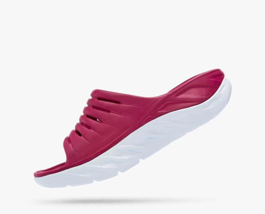 Hokas Shoes | ORA Recovery Slide-Festival Fuchsia / Butterfly - Click Image to Close