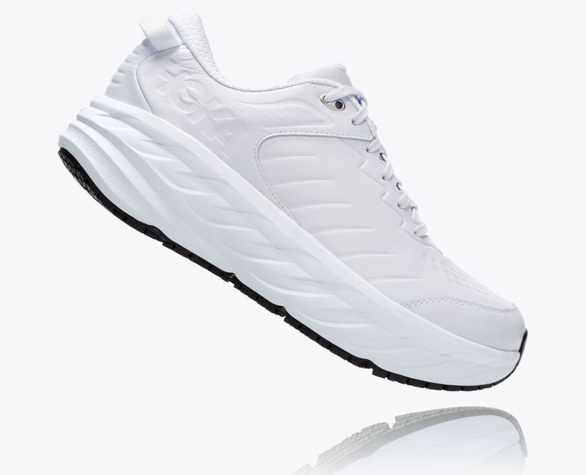 Hokas Shoes | Bondi SR-White / White
