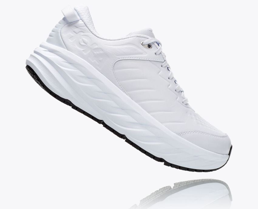 Hokas Shoes | Bondi SR-White / White - Click Image to Close