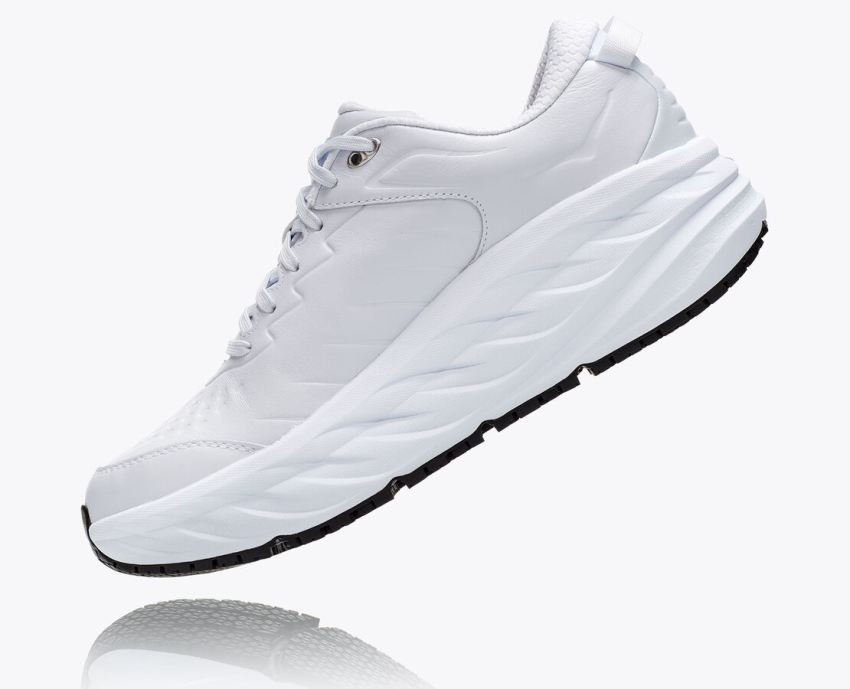 Hokas Shoes | Bondi SR-White / White