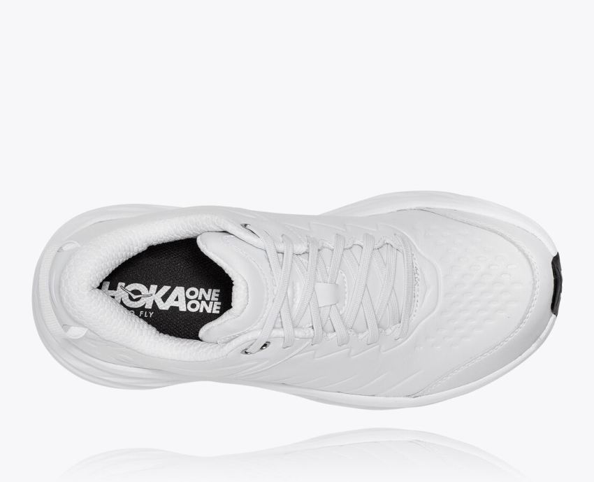 Hokas Shoes | Bondi SR-White / White - Click Image to Close