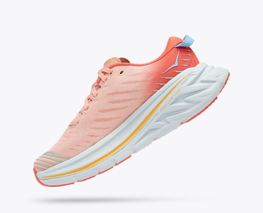 Hokas Shoes | Bondi X-Camellia / Peach Parfait