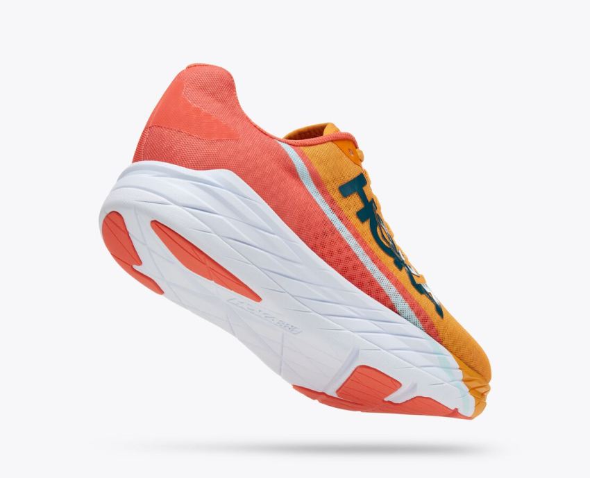 Hokas Shoes | Rocket X-Radiant Yellow / Camellia - Click Image to Close