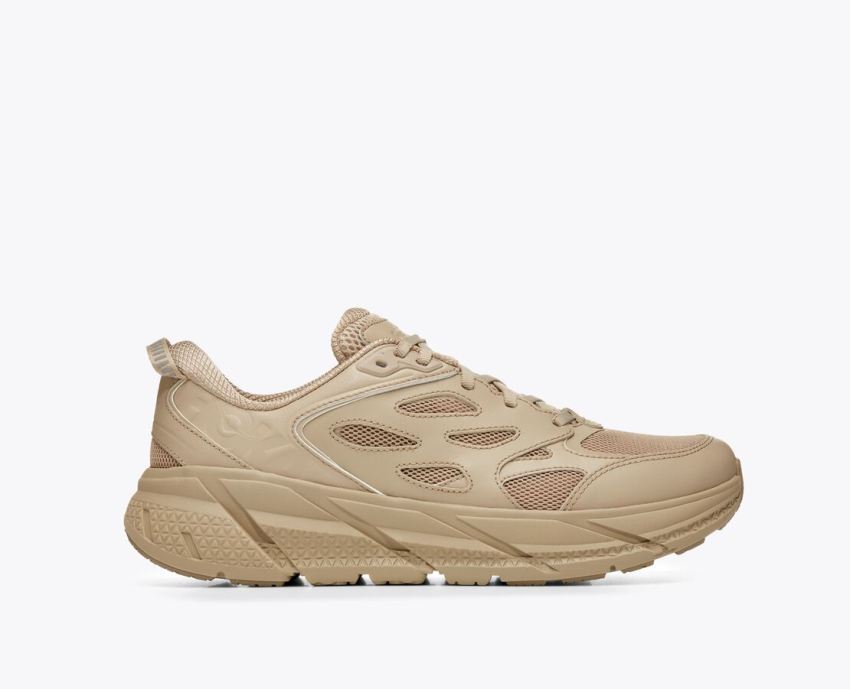 Hokas Shoes | Clifton L-Oxford Tan / Dune