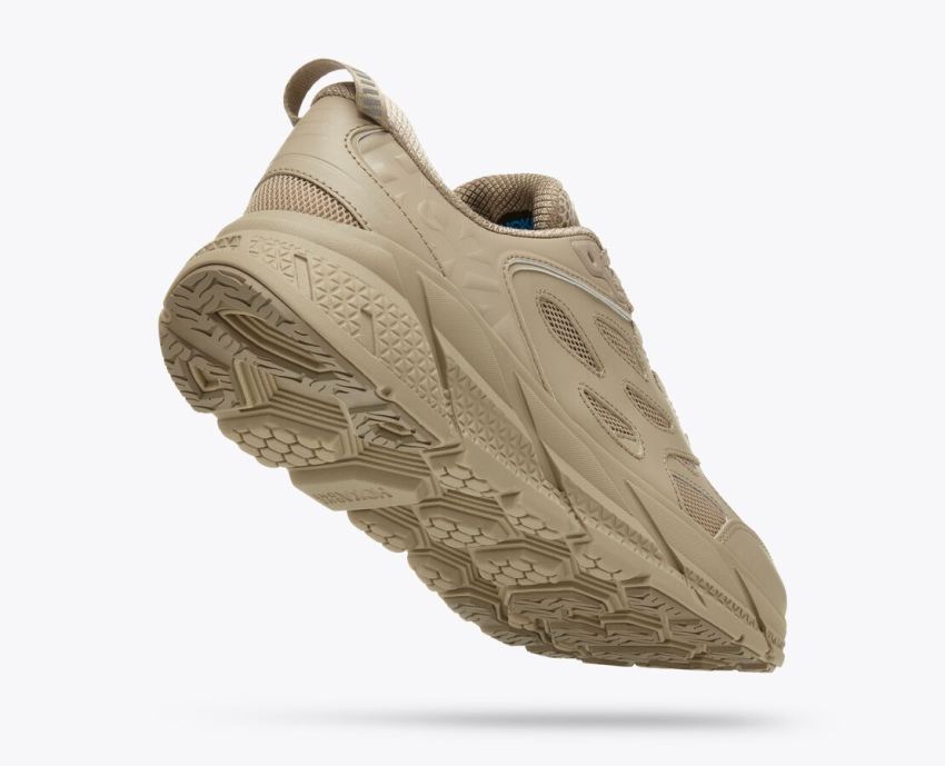 Hokas Shoes | Clifton L-Oxford Tan / Dune