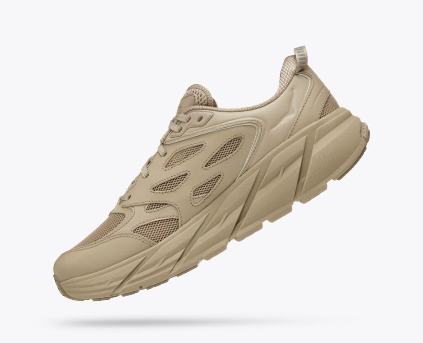 Hokas Shoes | Clifton L-Oxford Tan / Dune