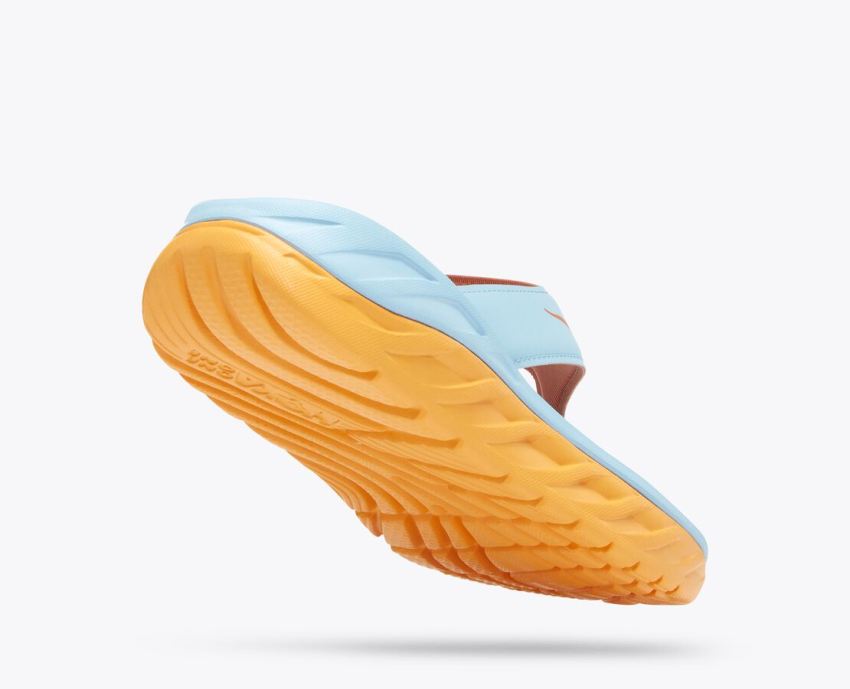 Hokas Shoes | ORA Recovery Flip-Summer Song / Amber Yellow - Click Image to Close