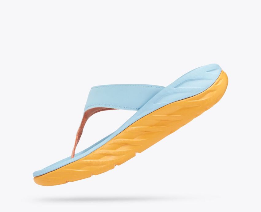 Hokas Shoes | ORA Recovery Flip-Summer Song / Amber Yellow - Click Image to Close