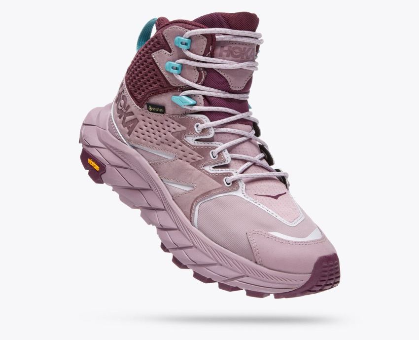 Hokas Shoes | Anacapa Mid GTX-Elderberry / Grape Wine - Click Image to Close