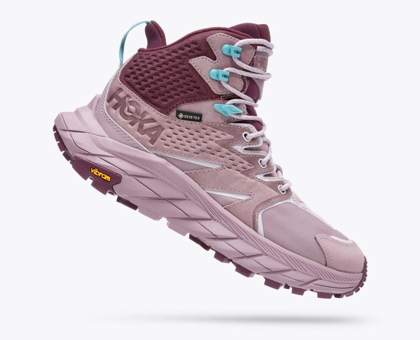 Hokas Shoes | Anacapa Mid GTX-Elderberry / Grape Wine - Click Image to Close