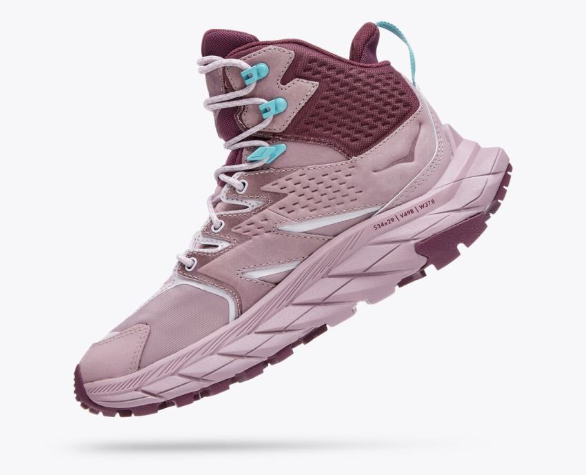 Hokas Shoes | Anacapa Mid GTX-Elderberry / Grape Wine - Click Image to Close