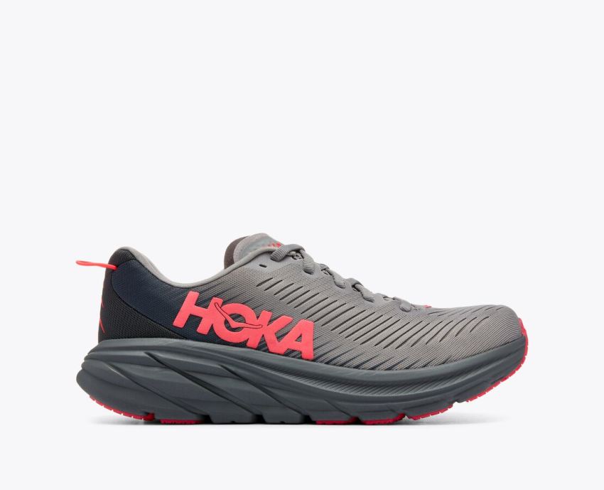 Hokas Shoes | Rincon 3-Sharkskin / Diva Pink