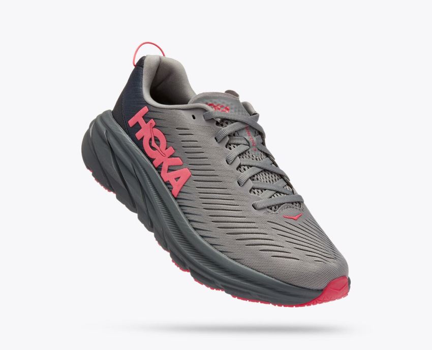 Hokas Shoes | Rincon 3-Sharkskin / Diva Pink