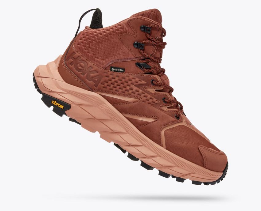 Hokas Shoes | Anacapa Mid GTX-Baked Clay / Sun Baked - Click Image to Close