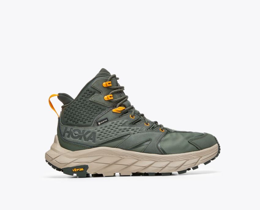 Hokas Shoes | Anacapa Mid GTX-Thyme / Radiant Yellow