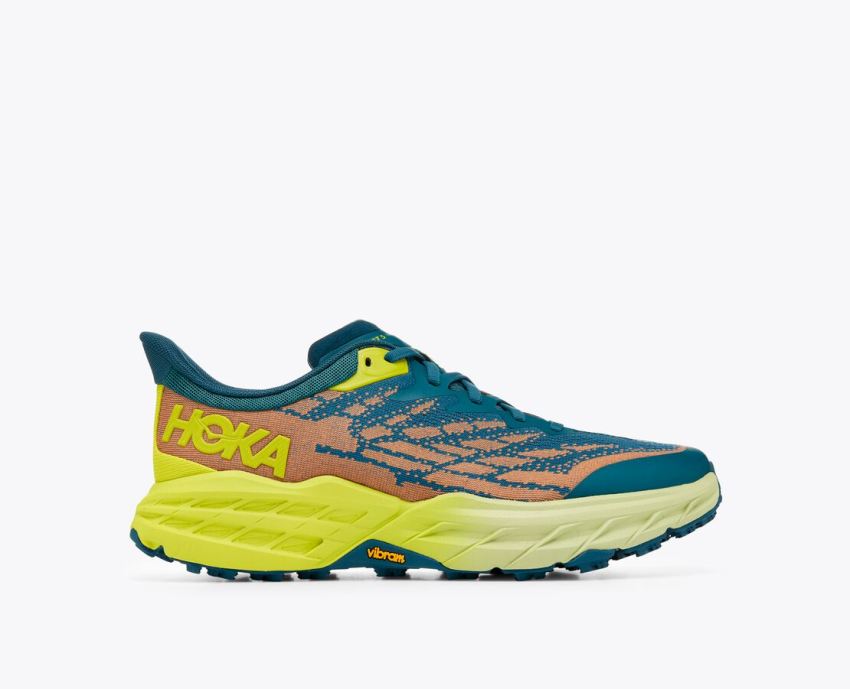 Hokas Shoes | Speedgoat 5-Blue Coral / Evening Primrose - Click Image to Close