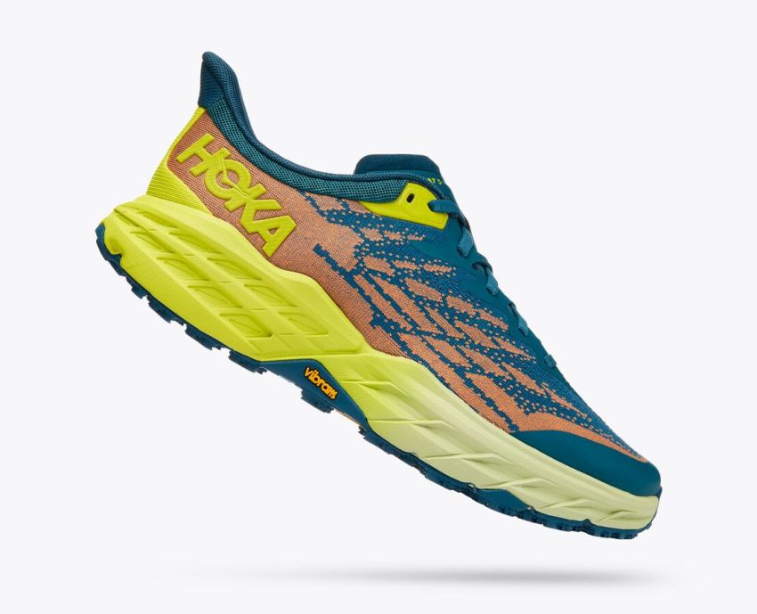 Hokas Shoes | Speedgoat 5-Blue Coral / Evening Primrose - Click Image to Close