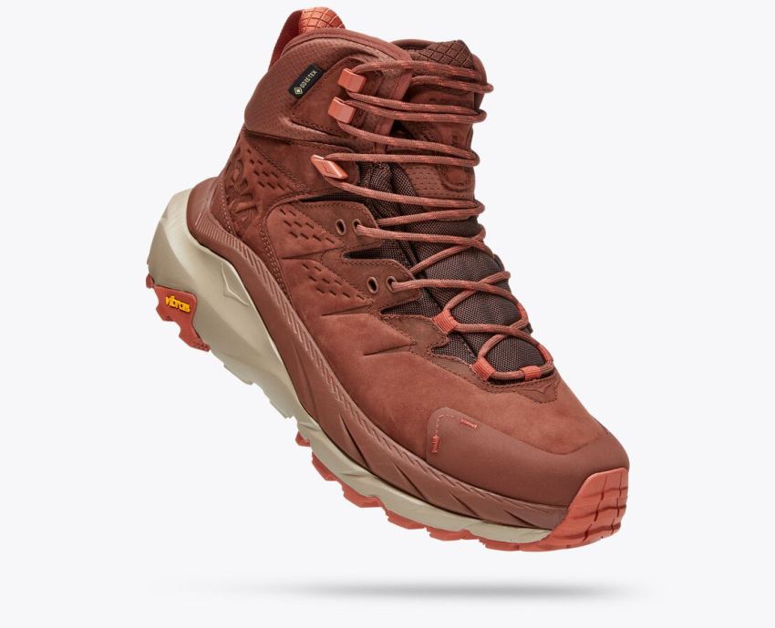 Hokas Shoes | Kaha 2 GTX-Cappuccino / Baked Clay - Click Image to Close