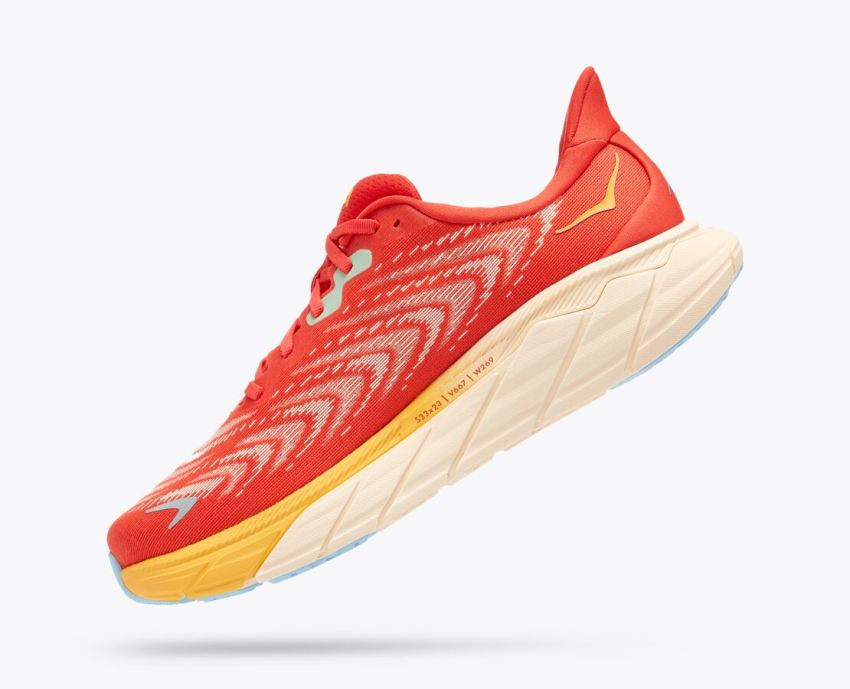 Hokas Shoes | Arahi 6-Fiesta / Amber Yellow - Click Image to Close