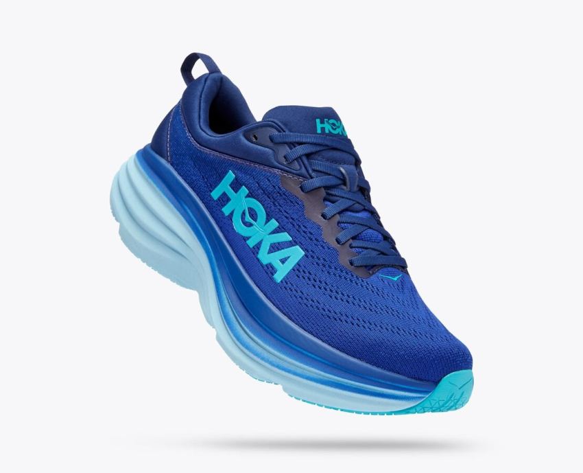 Hokas Shoes | Bondi 8-Bellwether Blue / Bluing - Click Image to Close