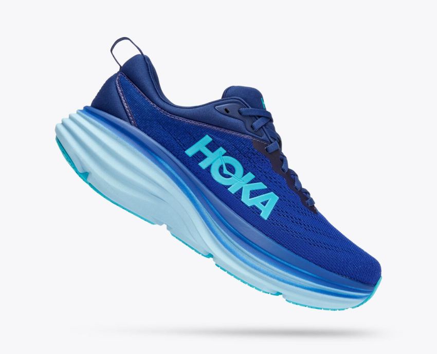 Hokas Shoes | Bondi 8-Bellwether Blue / Bluing - Click Image to Close