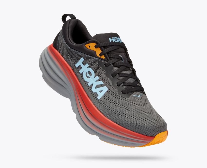 Hokas Shoes | Bondi 8-Anthracite / Castlerock - Click Image to Close