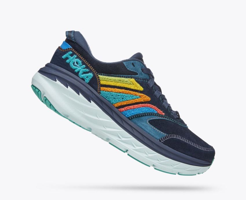 Hokas Shoes | Bondi L Embroidery-Outer Space / Atlantis - Click Image to Close