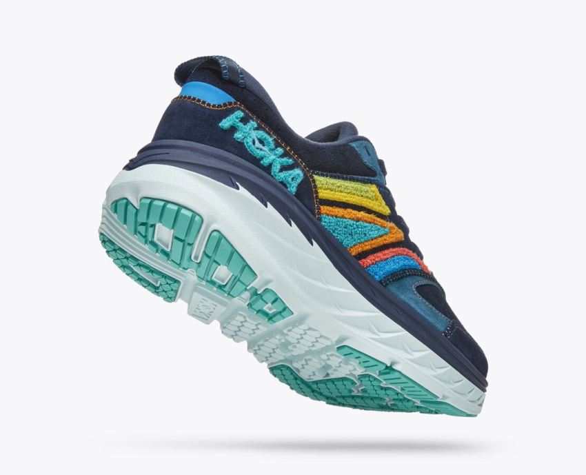 Hokas Shoes | Bondi L Embroidery-Outer Space / Atlantis - Click Image to Close