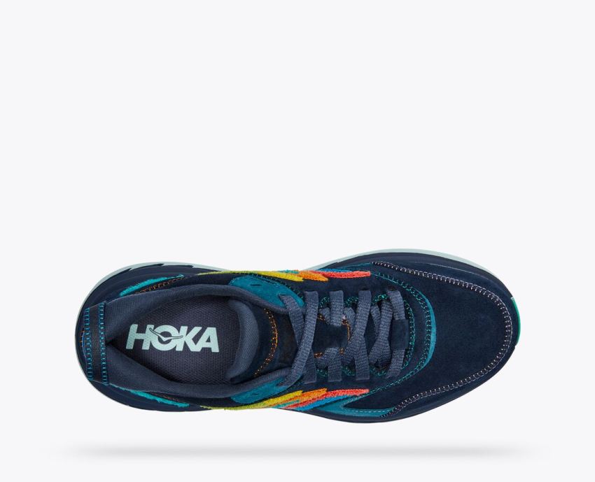 Hokas Shoes | Bondi L Embroidery-Outer Space / Atlantis - Click Image to Close