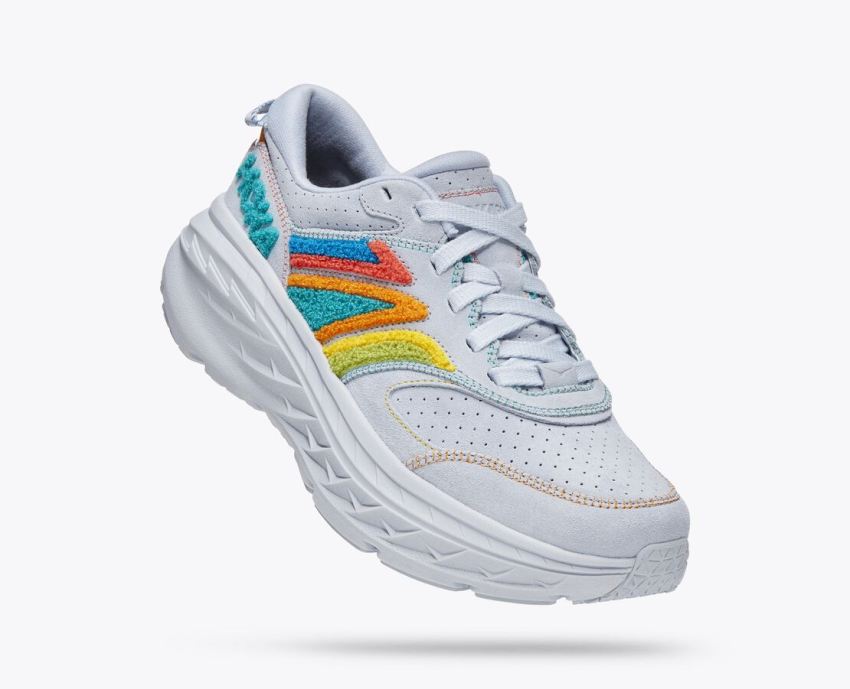 Hokas Shoes | Bondi L Embroidery-Arctic Ice / Atlantis