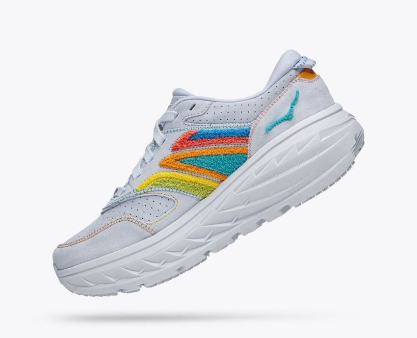 Hokas Shoes | Bondi L Embroidery-Arctic Ice / Atlantis