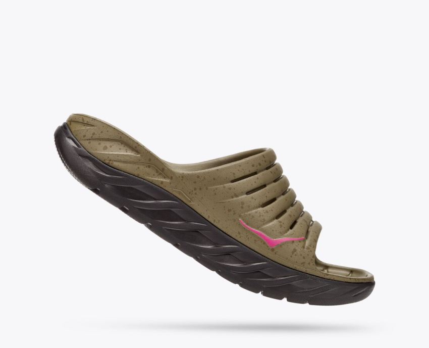 Hokas Shoes | Hoka X Bodega Ora Slide-Martini Olive / Jet Black - Click Image to Close