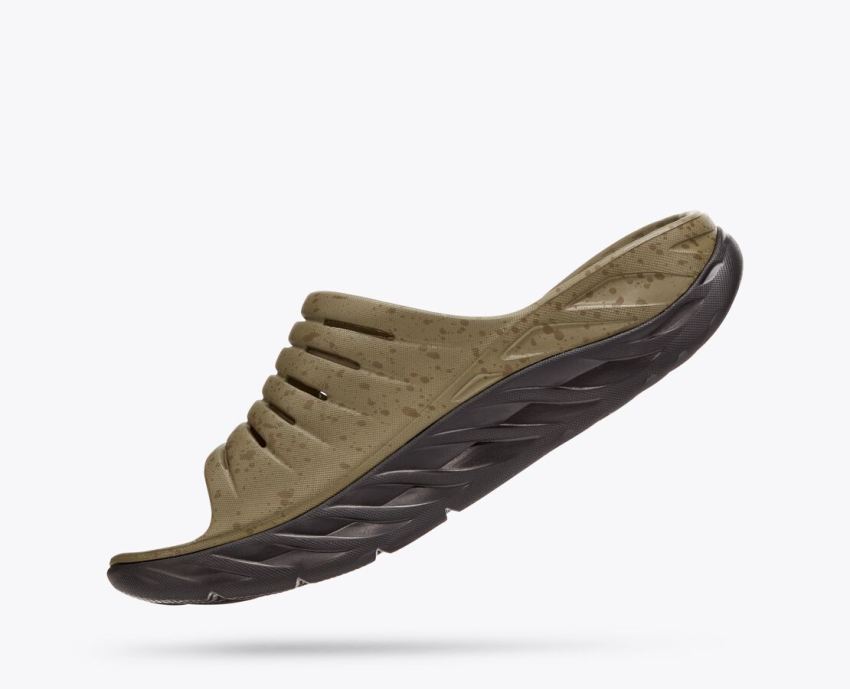 Hokas Shoes | Hoka X Bodega Ora Slide-Martini Olive / Jet Black