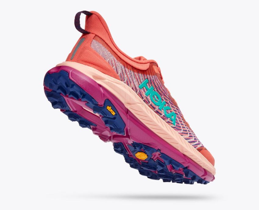 Hokas Shoes | Mafate Speed 4-Camellia / Peach Parfait