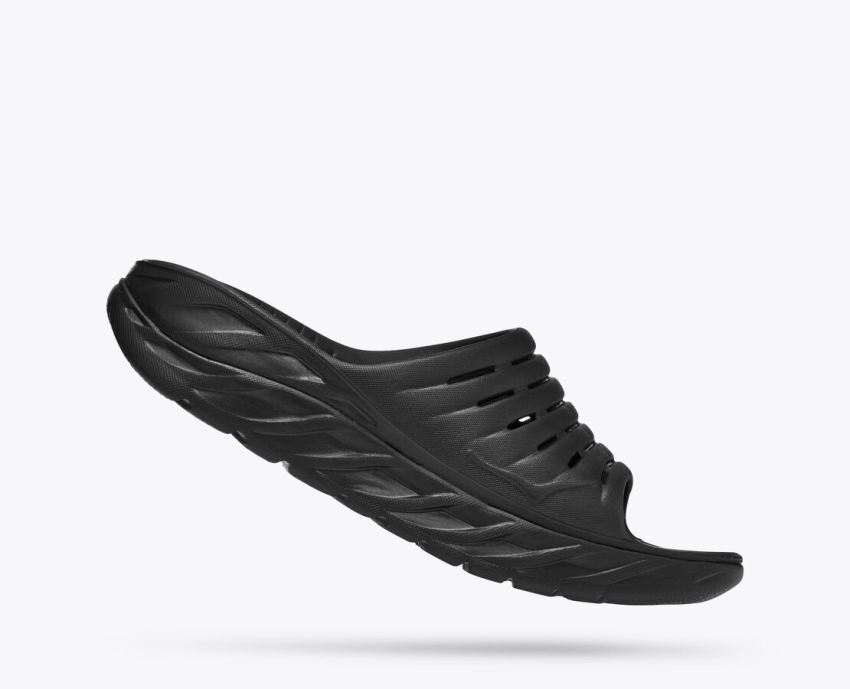 Hokas Shoes | Ora Recovery Slide-Black - Click Image to Close