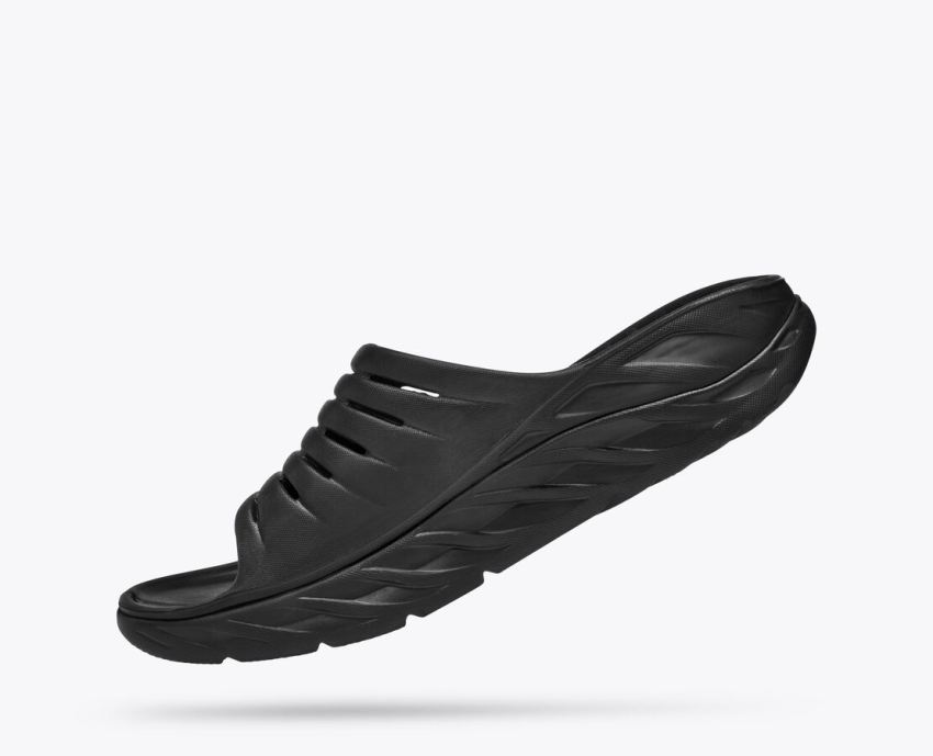 Hokas Shoes | Ora Recovery Slide-Black - Click Image to Close