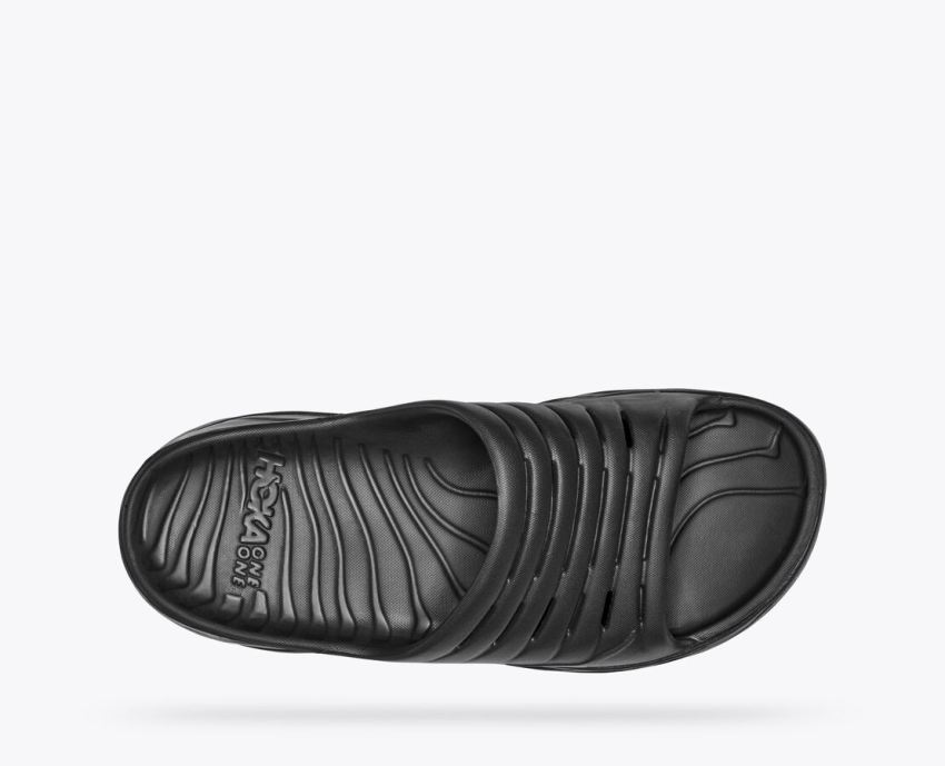 Hokas Shoes | Ora Recovery Slide-Black - Click Image to Close