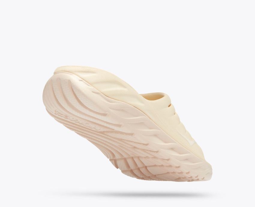 Hokas Shoes | Ora Recovery Slide-Shortbread / Shifting Sand - Click Image to Close