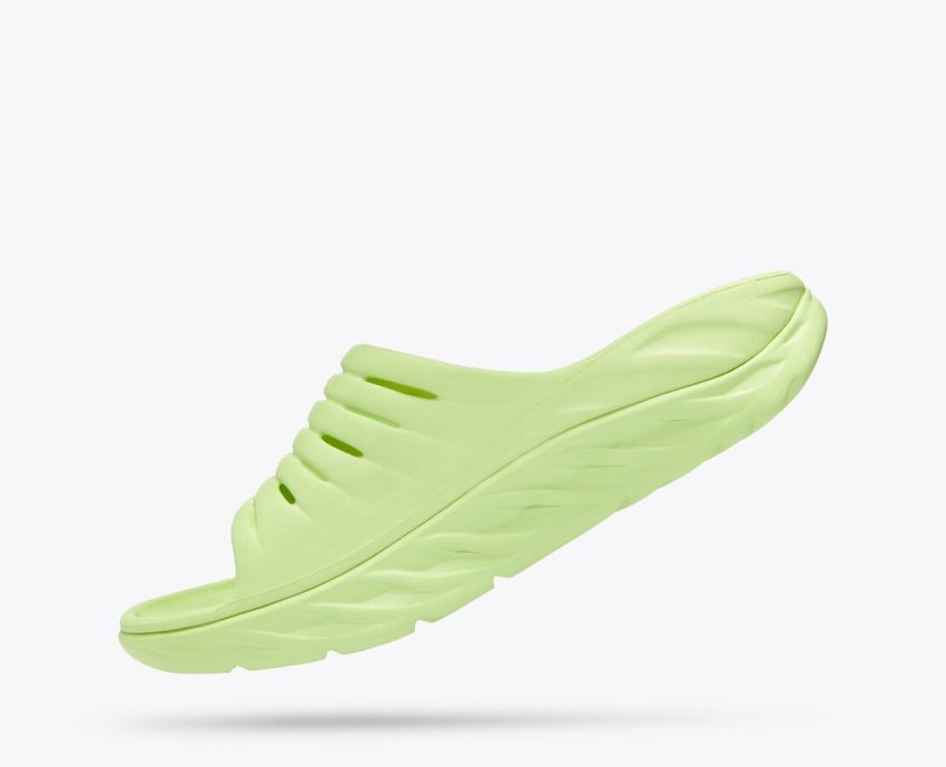 Hokas Shoes | Ora Recovery Slide-Butterfly / Radiant Yellow