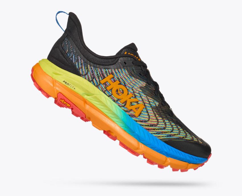 Hokas Shoes | Mafate Speed 4-Black / Multi - Click Image to Close