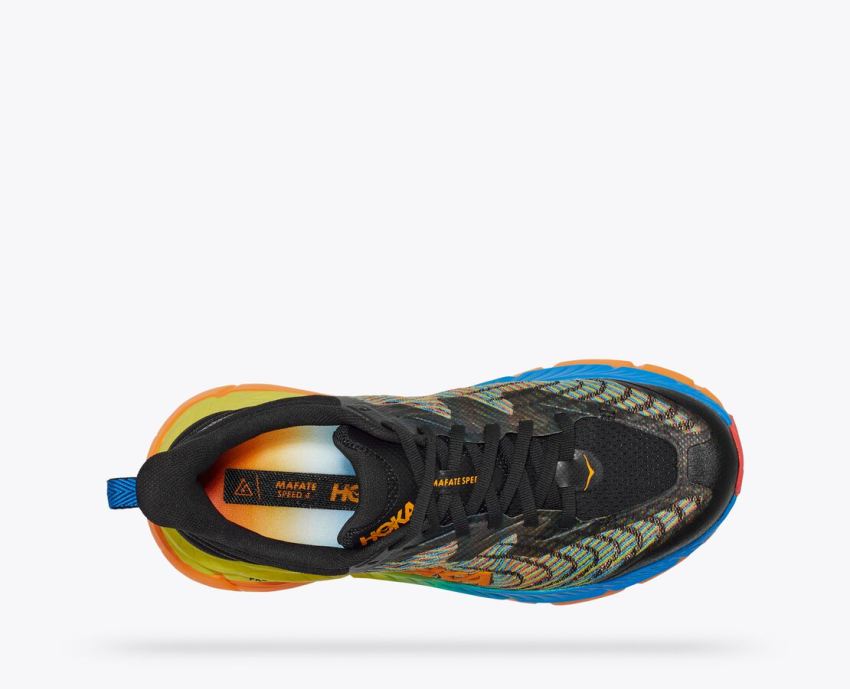 Hokas Shoes | Mafate Speed 4-Black / Multi - Click Image to Close