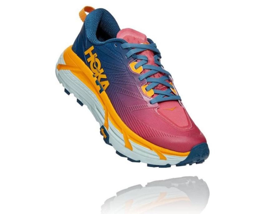 HOKA ONE ONE Mafate Speed 3 for Women Moroccan Blue / Saffron HOKA ONE ONE Mafate Speed 3 for Women Moroccan Blue / Saffron