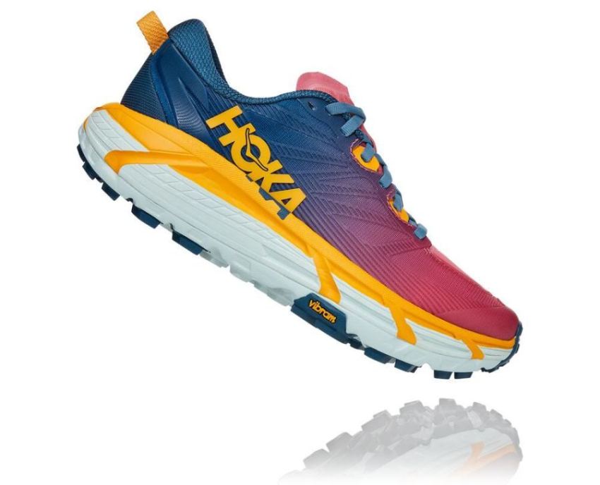 HOKA ONE ONE Mafate Speed 3 for Women Moroccan Blue / Saffron