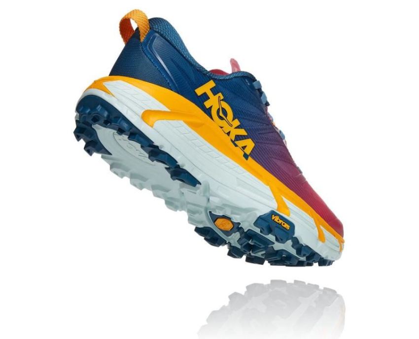 HOKA ONE ONE Mafate Speed 3 for Women Moroccan Blue / Saffron