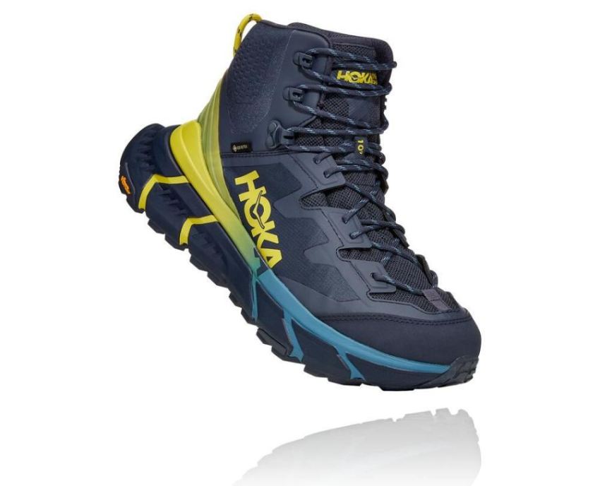 HOKA ONE ONE TenNine Hike GORE-TEX for Men Ombre Blue / Green Sh - Click Image to Close