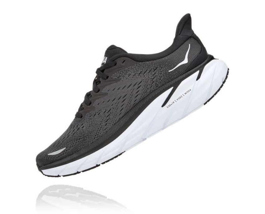 HOKA ONE ONE Clifton 8 for Men Black / White