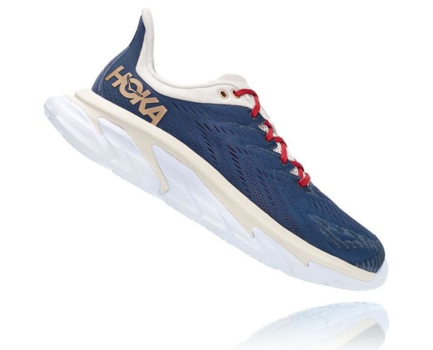 HOKA ONE ONE Clifton Edge for Men Vintage Indigo / Tofu