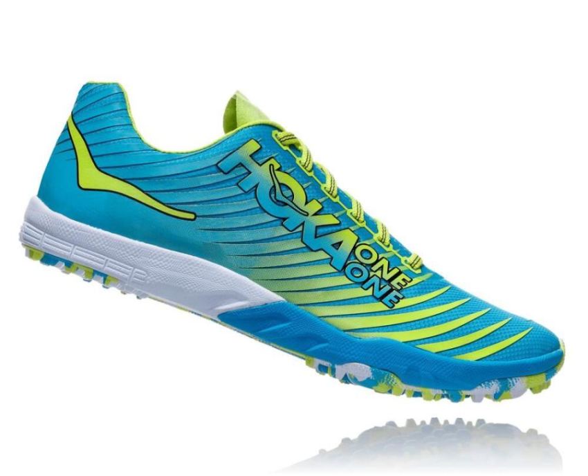 HOKA ONE ONE EVO XC Spikeless for Men Cyan / Citrus