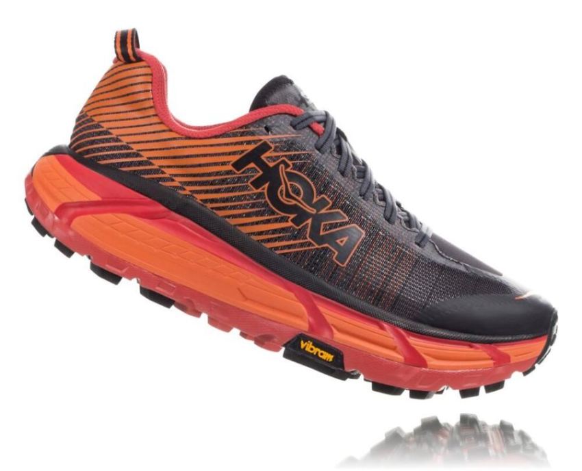 HOKA ONE ONE EVO Mafate 2 for Men Black / Poppy Red