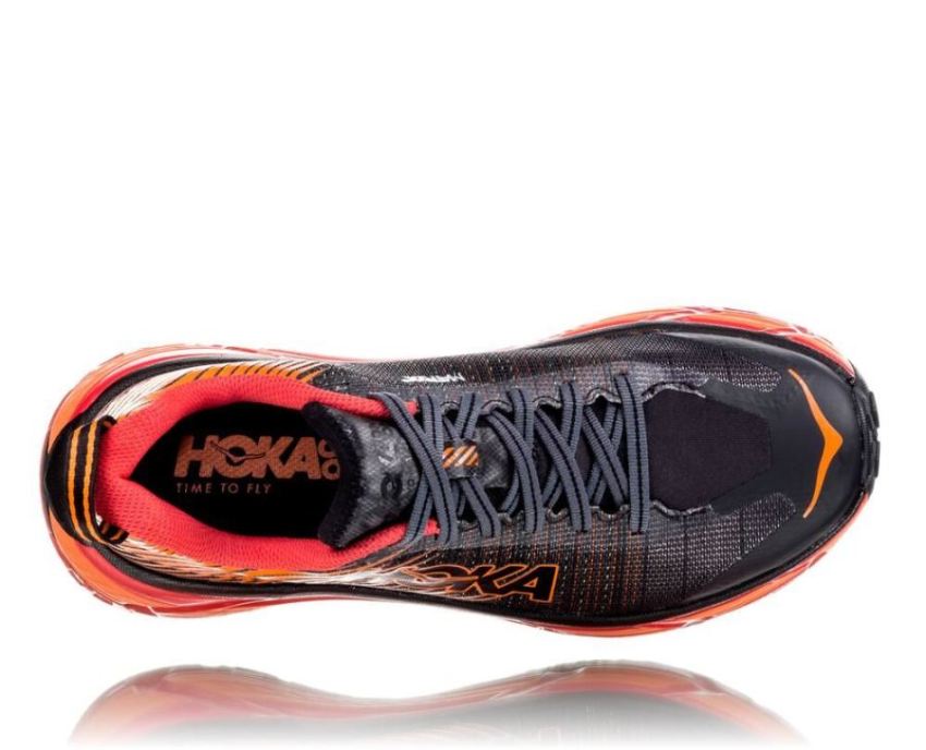 HOKA ONE ONE EVO Mafate 2 for Men Black / Poppy Red